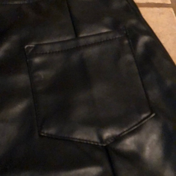 Leather Black Skirt - Picture 2 of 4